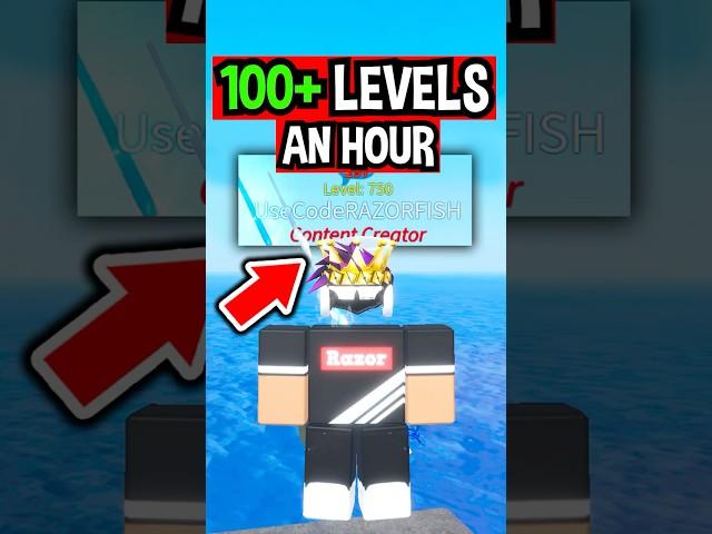 Get 100 LEVELS AN HOUR in Roblox Fisch..