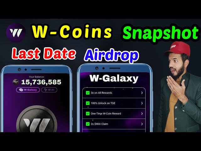 W-Coins Today Snapshot | W-Coins Airdrop date out | W-Coins Stake 200% & wallet connect okx wallet