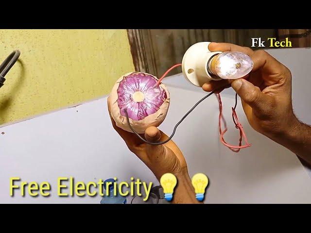 Free Electricity Energy With Onion And Salt (Fk Tech)