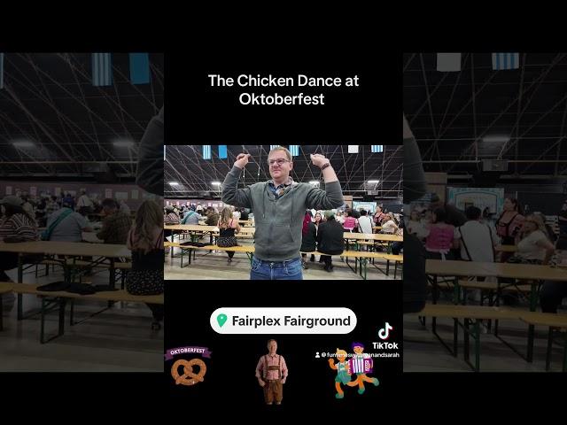 Doing The Chicken Dance at Oktoberfest  #oktoberfest #chickendance