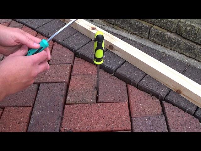 How To Re Level Sunken Driveway Blocks - Easy DIY Fix.