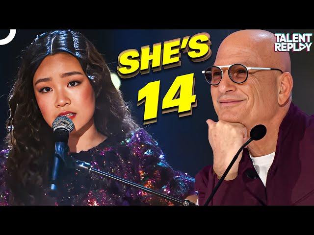 14-Year-Old Nervous Singer Gets Golden Buzzer! | Canada's Got Talent