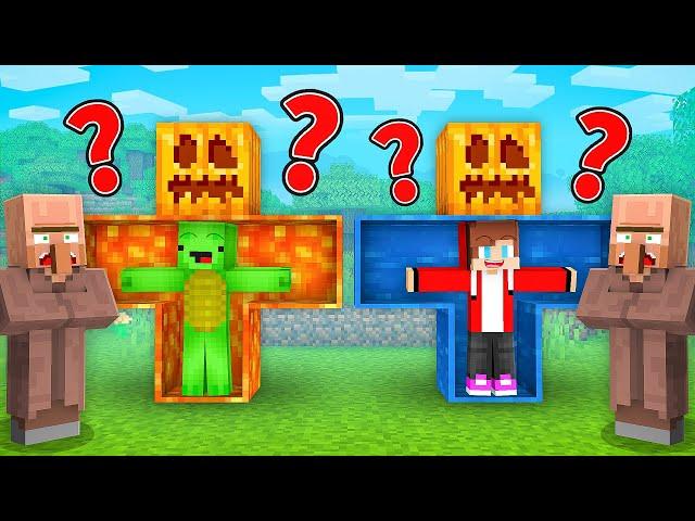 Mikey LAVA vs JJ WATER Golem Survival Battle in Minecraft !  - Maizen