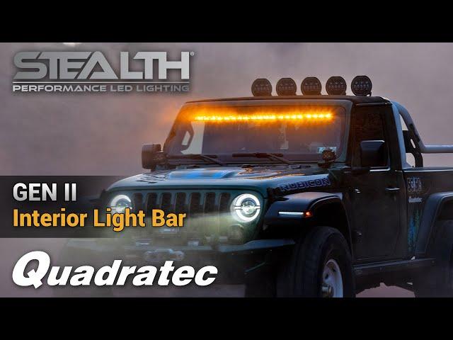 Quadratec Gen II Stealth Interior Mount 50" Light Bar for Jeep Wrangler & Gladiator