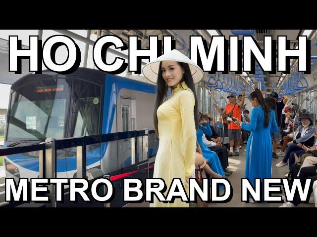 The First Metro in Saigon Just Opened! Ho Chi Minh City Metro, Vietnam