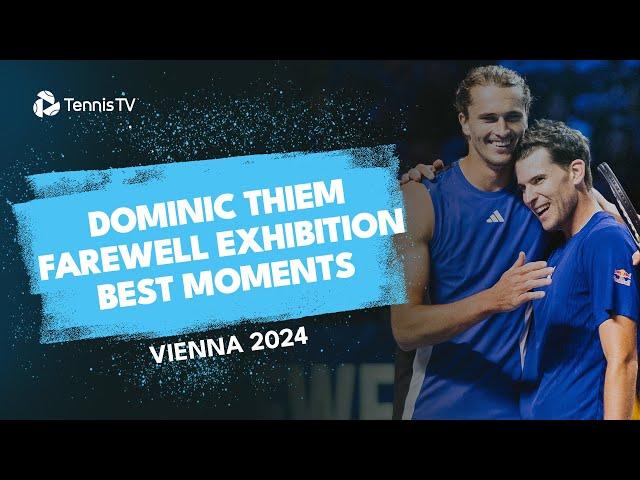 Dominic Thiem Farewell Exhibition Highlights, Zverev, Draper, Becker & More Feature  | Vienna 2024