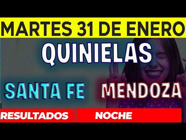 Resultados Quinielas Nocturna de Santa Fe y Mendoza, Martes 31 de Enero