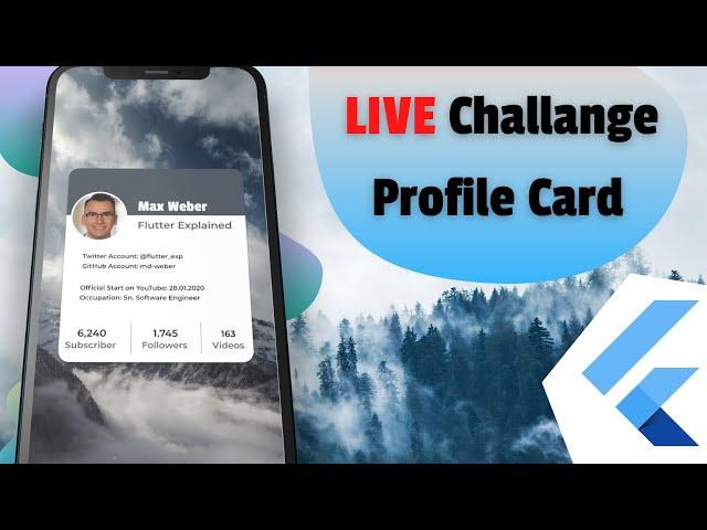 Frontend Mentors - Create a Profile Card - Flutter Challange