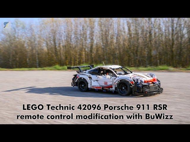 LEGO Technic 42096 Porsche 911 RSR BuWizz rc mod with building instructions