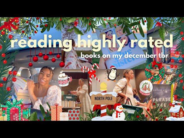 reading highly rated books on my december tbr ️🫶 book shopping + haul, free library | bookmas 12