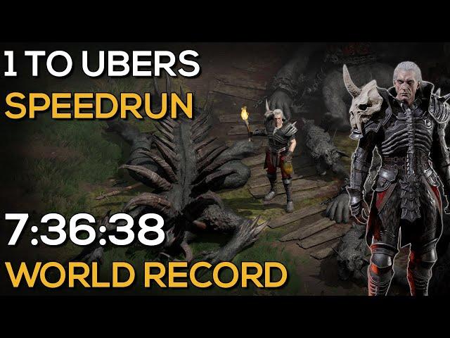 LEVEL 1 TO UBERS NECRO SPEEDRUN (WORLD RECORD) 7:36:38 IGT | 8:00:48 RTA | DIABLO 2 RESURRECTED