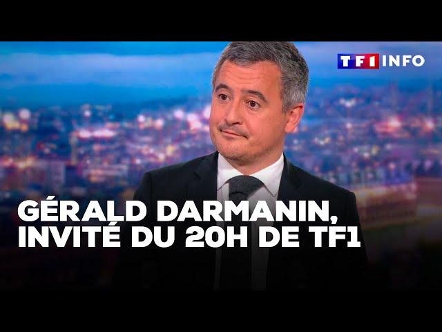 Gérald Darmanin, ministre de la Justice, invité du 20H de TF1｜TF1 INFO