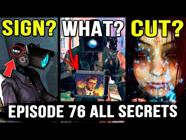 YOU DIDN'T NOTICE THAT IN EPISODE 76! Skibidi Toilet All Secrets & Easter Eggs | Analysis & Theory