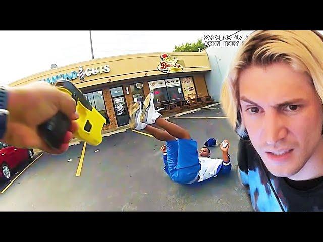 Tough Guys Get Humbled After Fighting Police | xQc Reacts