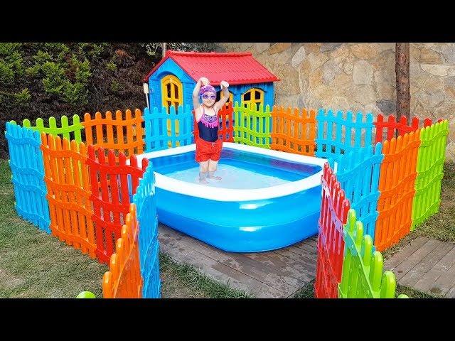 Öykü Yüzme Havuzunda - For Kid Swimming Pool Colored Fences