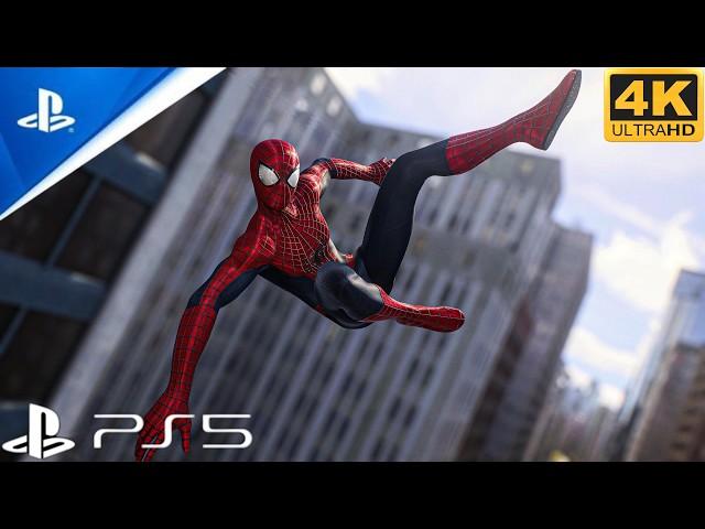 Andrew Garfield TASM 2 Suit free roam Spiderman 2 Ps5 Slim 4KHDR