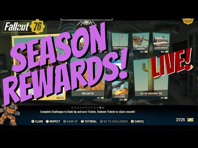 Fallout 76 Livestream - Season 19 Reward Preview