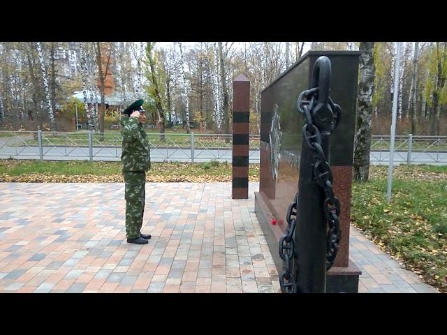 Ринат Зарипов на Монументе Пограничникам в Казани 20.10.2019