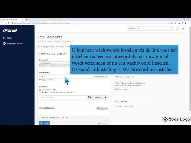 Hoe een e mailaccount aan te maken in cPanel