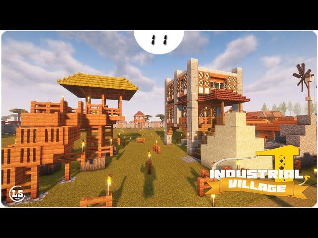 Minecraft 1.20.1 Industrial Village - #11 Просеивалка для деревни