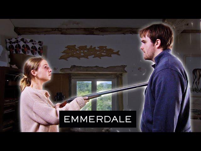 Belle Hits Tom With An Axe | Emmerdale