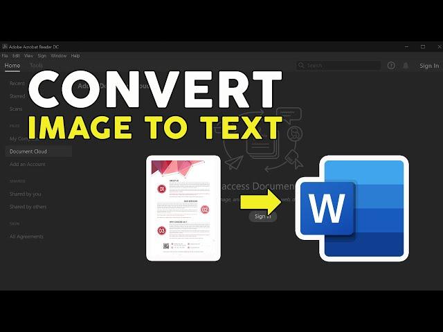 How to Convert Scanned PDF Image into Editable Text in Word