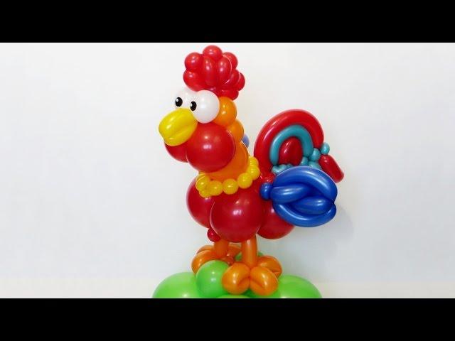 Big cockerel of balloons twisting tutorial (Subtitles)