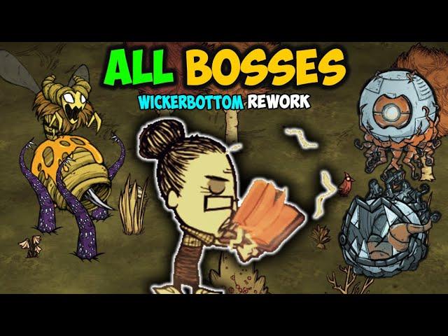 Defeating EVERY Boss as Wickerbottom (NEW Rework)