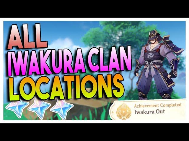 All Iwakura Samurai Locations ("Iwakura Out" Hidden Achievement + Luxurious Chest) | Genshin Impact