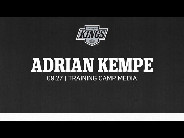 Forward Adrian Kempe | 09.27 LA Kings Training Camp Media Availability