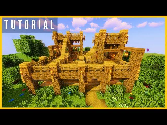 Minecraft: Ultimate Oak Survival Fort Tutorial | How to Build a Starter Base Tutorial (#1)