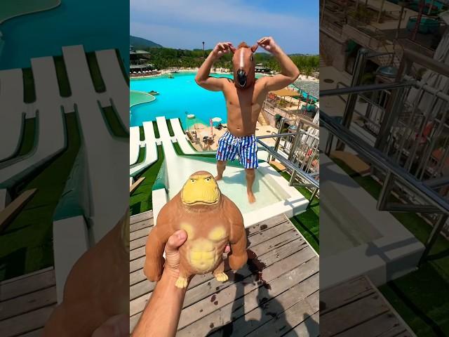 Squishy Monkey's Cringe-Filled Waterslide Horse Adventure