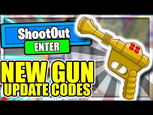 ALL SECRET *NEW GUN* UPDATE CODES! Shoot Out Roblox