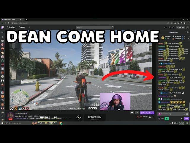 Shotz sends the CG Community to Dean to tell him to "Come Home" | NoPixel GTA RP