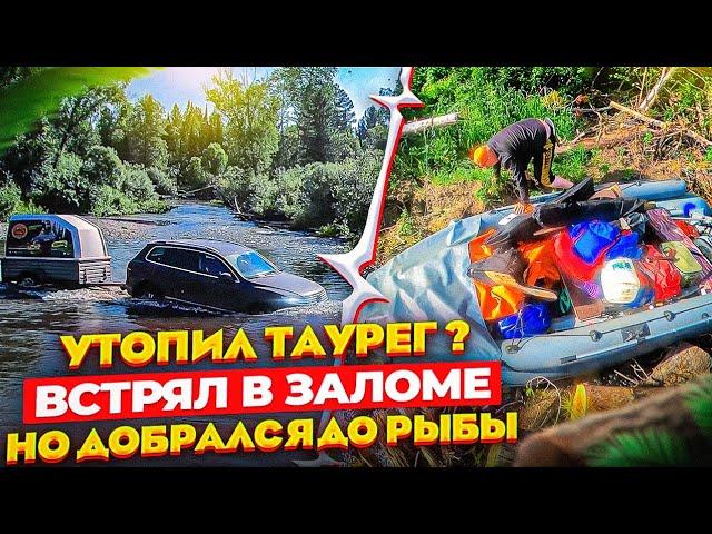 За хариусом и ленком в дебри Сибири/Таймень съел утят/Чуть не утопил Туарег/Встряли в заломе. sub #1