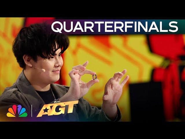 Sam Huang SURPRISES The Crowd With Finger Magic! | Quarterfinals | AGT 2024