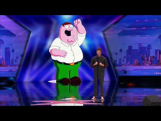 A guy imitates popular cartoon character voices