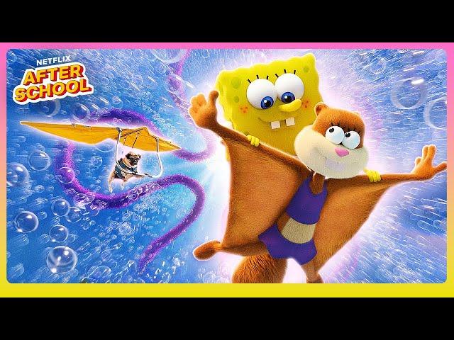 7 Minutes of Sandy Saving the Day ‍️ Saving Bikini Bottom: The Sandy Cheeks Movie | Netflix