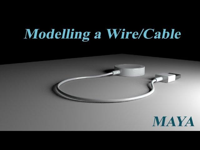 How to model a cable in Maya 2020 | Modelling Tutorial