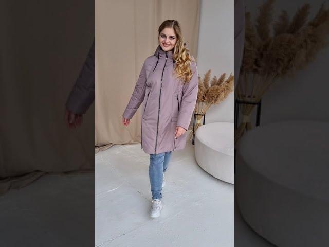Весенняя куртка Азалия цвет 1 темный беж. Женские куртки весна-осень ОПТом