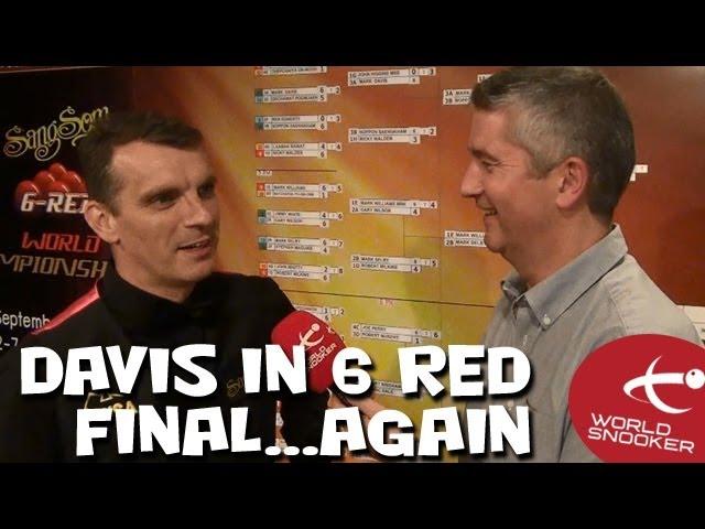 Mark Davis into the 6 Red World Championship final