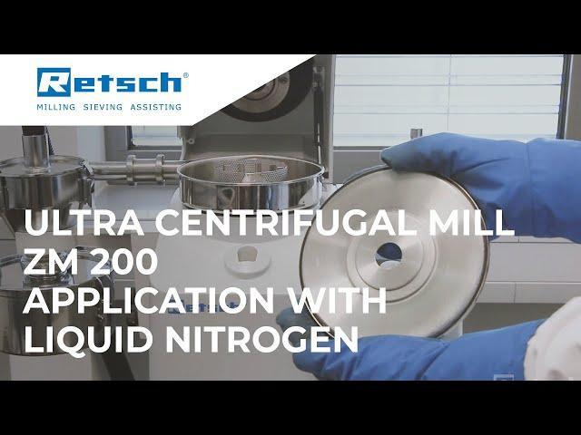 Ultra Centrifugal Mill ZM 200 - Application with Liquid Nitrogen #RETSCH #laboratoryinstruments