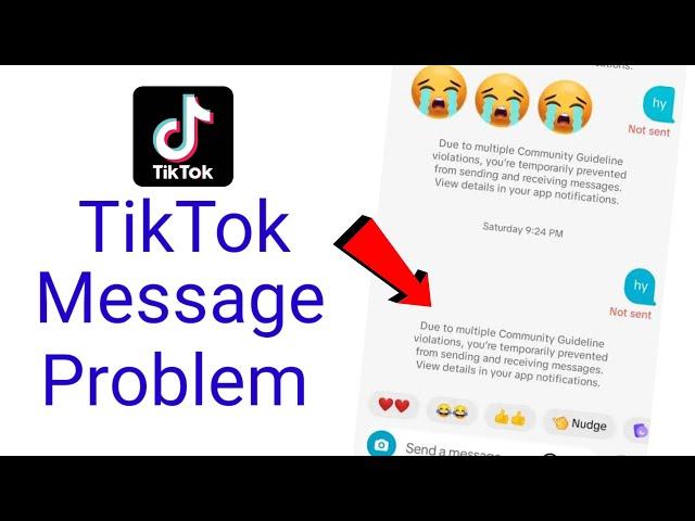 due to multiple community guidelines violations tiktok message / how to fix tiktok message problem