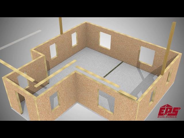 EPS Buildings: How a house is built using structural insulated panels