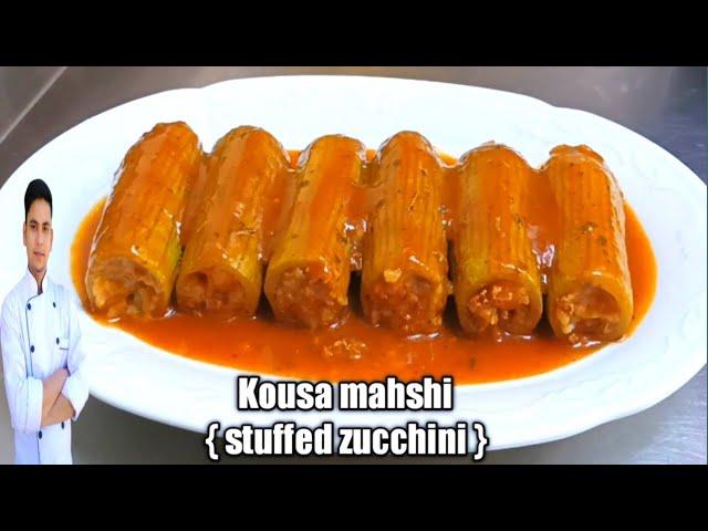 Kousa mahshi/simple kousa mahshi/ stuffed zucchini/Arabic food recipes/