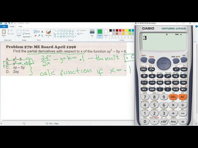 #25 PARTIAL DERIVATIVE CALCULATOR TECHNIQUE ENGLISH ENGINEERING REVIEW.