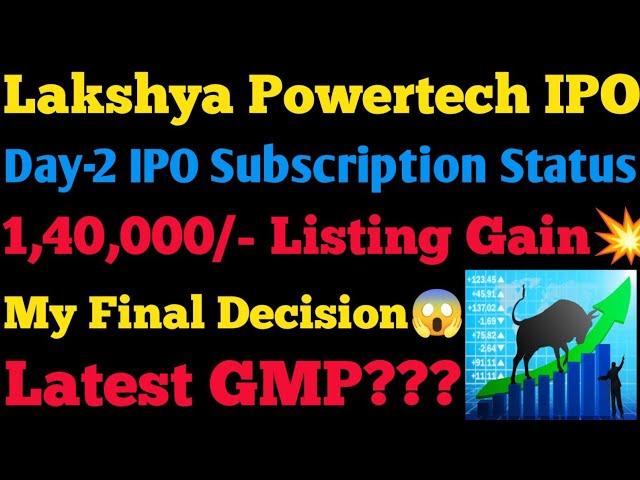 lakshya powertech ipo| lakshya powertech ipo gmp today| lakshya powertech sme ipo