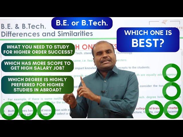 B.E. or B.Tech. | Which ENGINEERING degree is BEST? | Understand and Take Brilliant Decision