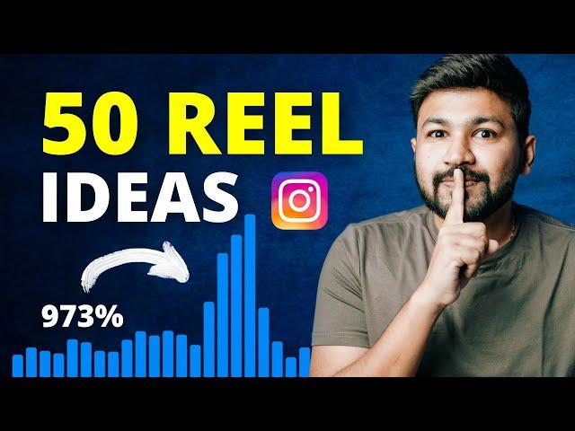 50 Easy INSTAGRAM REEL IDEAS to go VIRAL | Instagram Growth | Sunny Gala Hindi