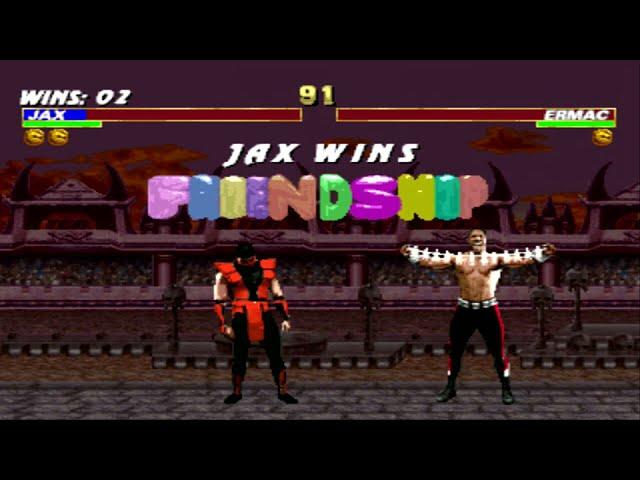 Mortal Kombat Trilogy {JAX-MKII/MK3} (ALL FINISH HIM) [PLAYSTATION] #1665 GamePlay